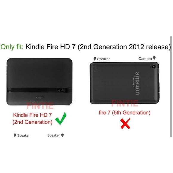 NWT ACdream Kindle Fire HD 7 Case, Premium PU Leather Cover Case Navy Blue - Picture 7 of 7